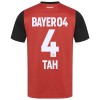 Original Fußballtrikot Bayer 04 Leverkusen Jonathan Tah 4 Heimtrikot 2024-25 Für Herren